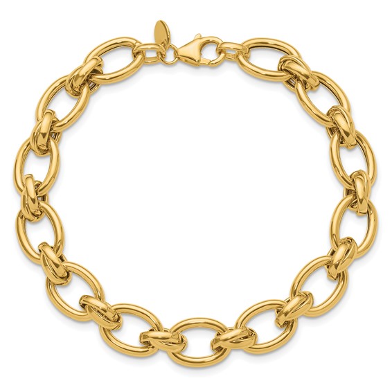 Leslie's 14K Polished Fancy Link Bracelet