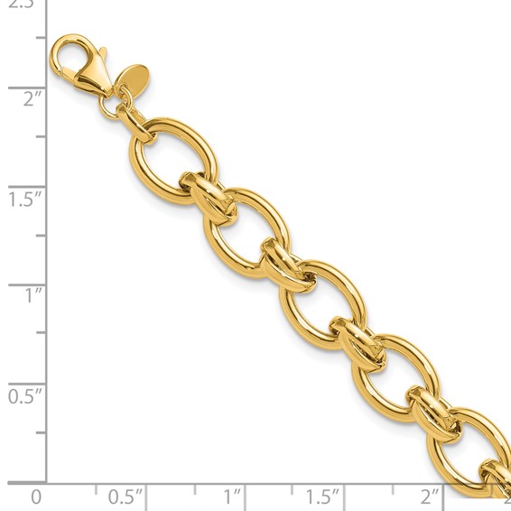 Leslie's 14K Polished Fancy Link Bracelet