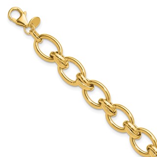 Leslie's 14K Polished Fancy Link Bracelet