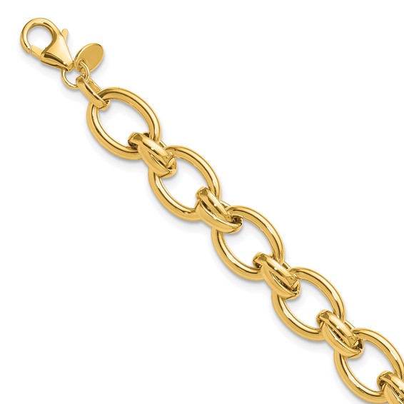 Leslie's 14K Polished Fancy Link Bracelet