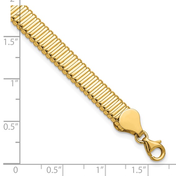 Leslie's 14K Polished Ridged Bracelet