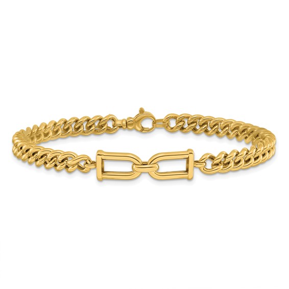 Leslie's 14K Polished Fancy Link Bracelet