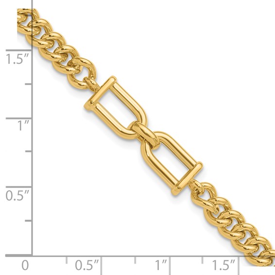 Leslie's 14K Polished Fancy Link Bracelet
