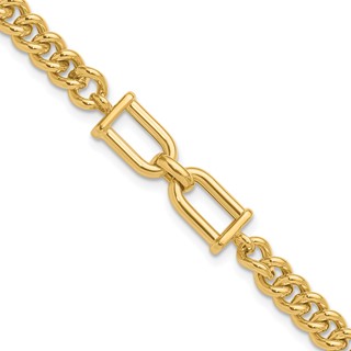 Leslie's 14K Polished Fancy Link Bracelet