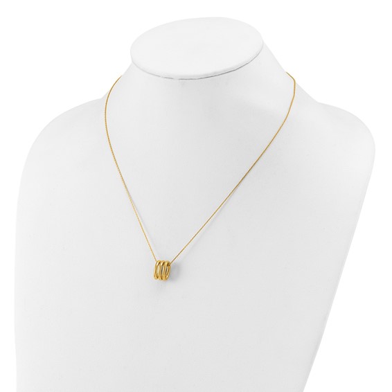 Leslie's 14K Polished Oval Links with 2in ext. Necklace