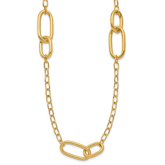Leslie's 14K Polished Fancy Link Necklace
