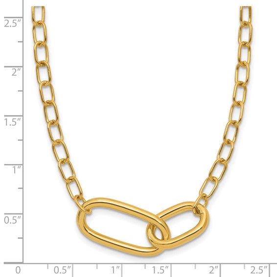 Leslie's 14K Polished Fancy Link Necklace