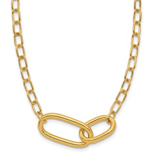 Leslie's 14K Polished Fancy Link Necklace