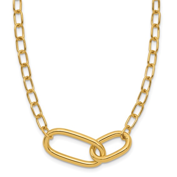 Leslie's 14K Polished Fancy Link Necklace