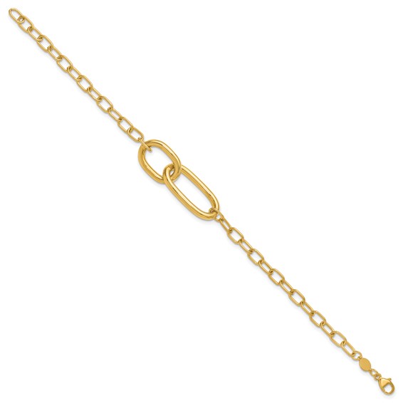 Leslie's 14K Polished Fancy Link Bracelet