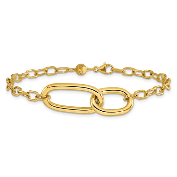 Leslie's 14K Polished Fancy Link Bracelet