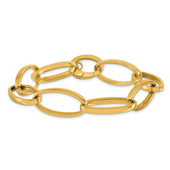 Leslie's 14K Polished Link Bracelet