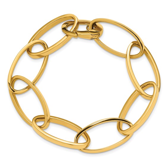 Leslie's 14K Polished Link Bracelet