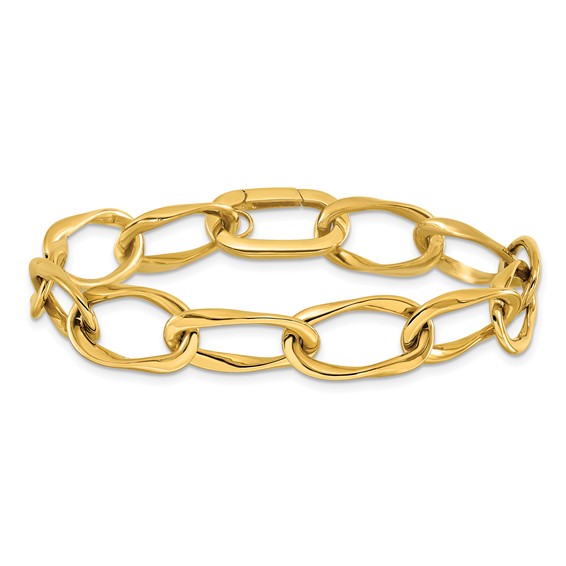 Leslie's 14K Polished Link Bracelet