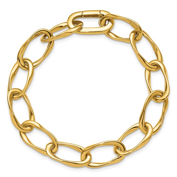 Leslie's 14K Polished Link Bracelet