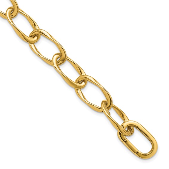 Leslie's 14K Polished Link Bracelet