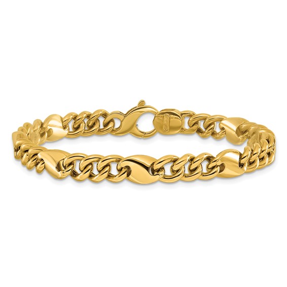 Leslie's 14K Polished Fancy Link Bracelet
