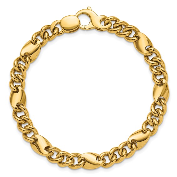 Leslie's 14K Polished Fancy Link Bracelet