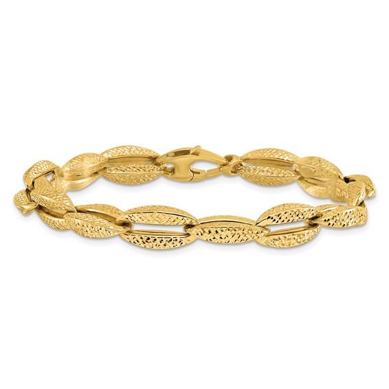 Leslie's 14K Polished Fancy Link Bracelet