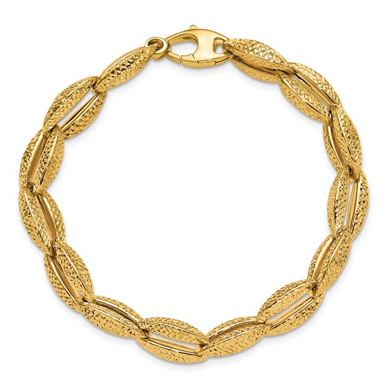 Leslie's 14K Polished Fancy Link Bracelet