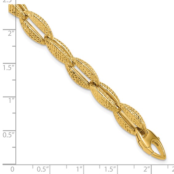 Leslie's 14K Polished Fancy Link Bracelet