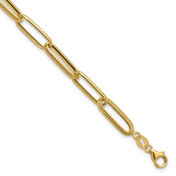 Leslie's 14K Polished Fancy Link Bracelet