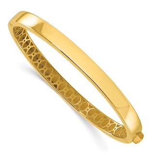 Leslie's 14K Polished Hinged Bangle