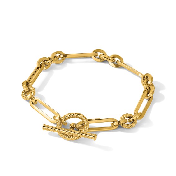 Leslie's 14K Polished Fancy Link Toggle Bracelet