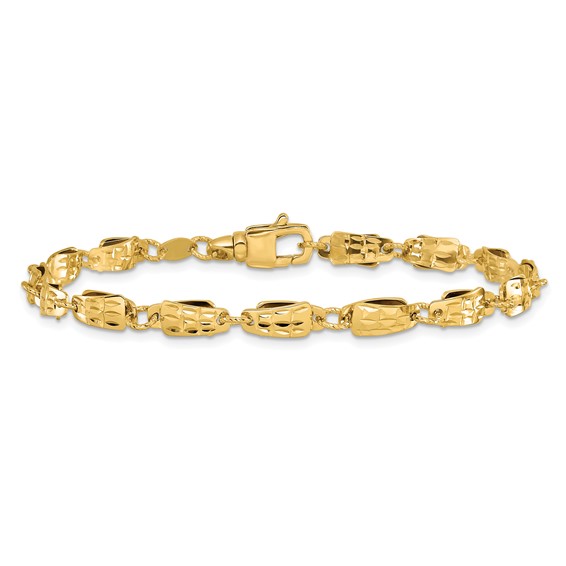 Leslie's 14K Polished Fancy Link Bracelet