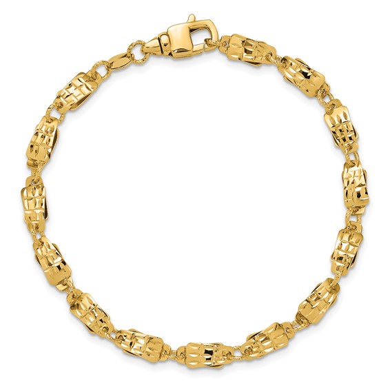 Leslie's 14K Polished Fancy Link Bracelet