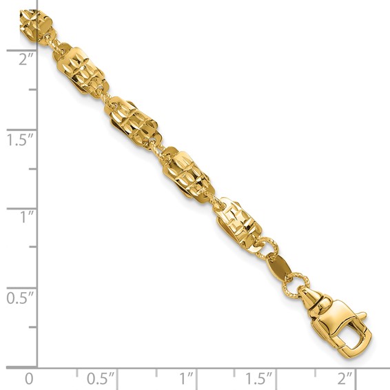 Leslie's 14K Polished Fancy Link Bracelet
