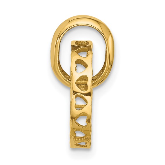 Leslie's 14K Polished and Diamond-cut Circle Pendant