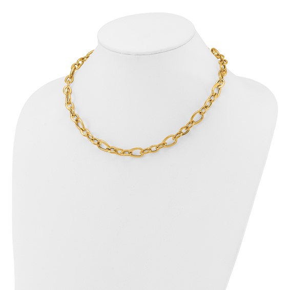 Leslie's 14K Polished Fancy Link Necklace