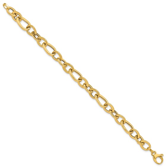 Leslie's 14K Polished Fancy Link Bracelet