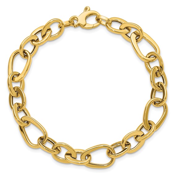 Leslie's 14K Polished Fancy Link Bracelet