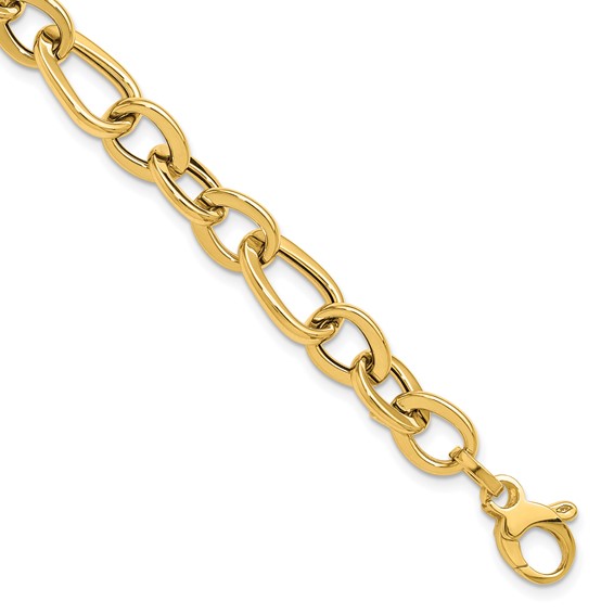 Leslie's 14K Polished Fancy Link Bracelet