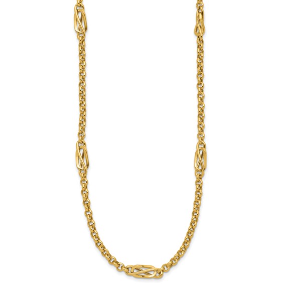 Leslie's 14K Polished Fancy Link Necklace