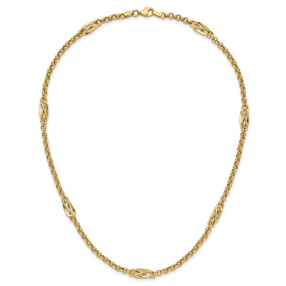 Leslie's 14K Polished Fancy Link Necklace