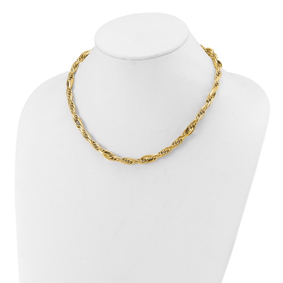 Leslie's 14K Polished Fancy Link Necklace