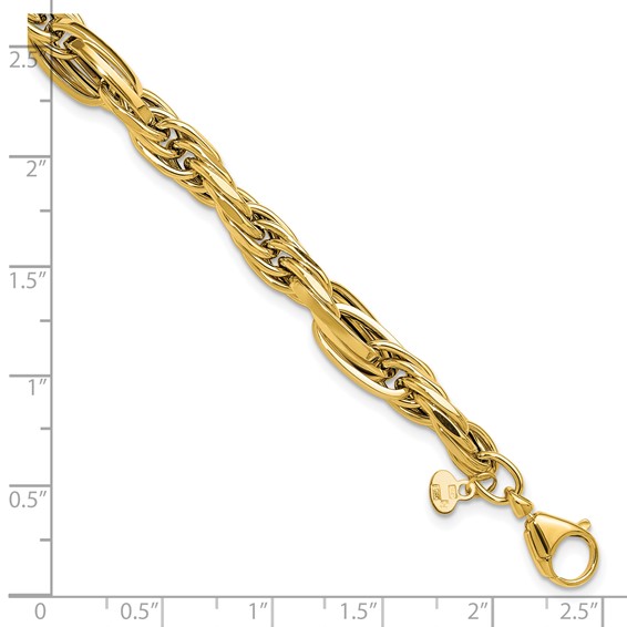 Leslie's 14K Polished Fancy Link Bracelet