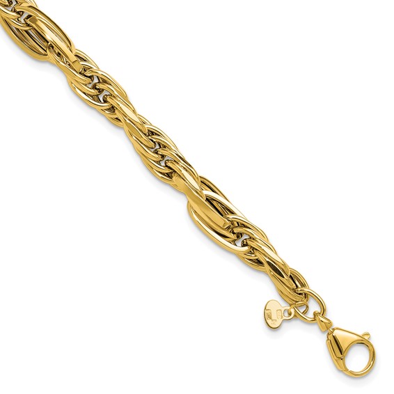 Leslie's 14K Polished Fancy Link Bracelet