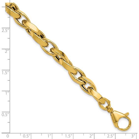 Leslie's 14K Polished Fancy Twisted Link Bracelet