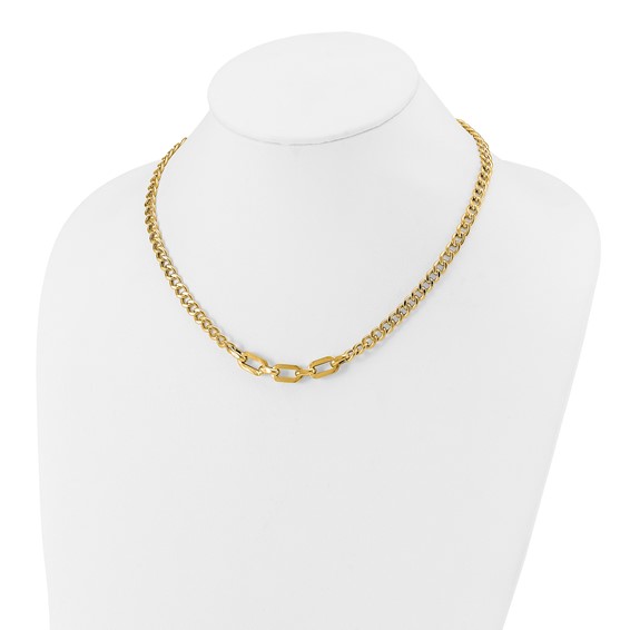 Leslie's 14K Polished Fancy Link Necklace