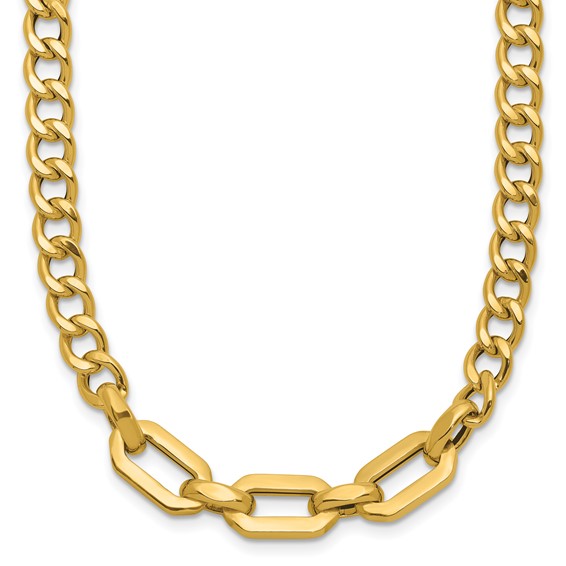Leslie's 14K Polished Fancy Link Necklace