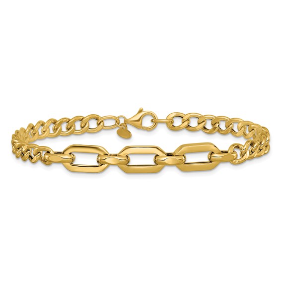 Leslie's 14K Polished Fancy Link Bracelet