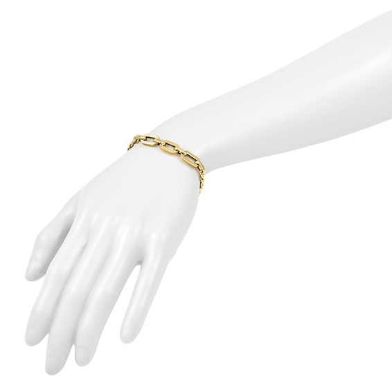 Leslie's 14K Polished Fancy Link Bracelet
