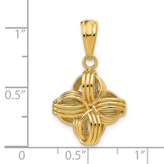 Leslie's 14K Polished Fancy Pendant