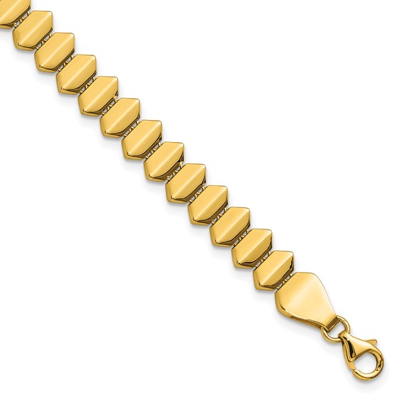 Leslie's 14K Polished Fancy Geometric Link Bracelet