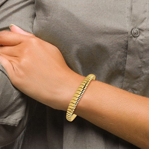 Leslie's 14K Polished Fancy Graduated Bracelet