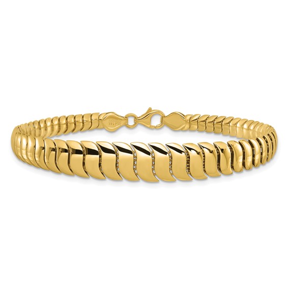 Leslie's 14K Polished Fancy Graduated Bracelet